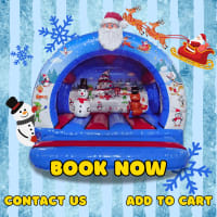 Christmas Curved Bouncy Castle