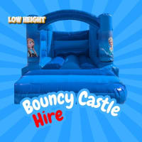 Frozen Low Height Blue Bouncy Castle