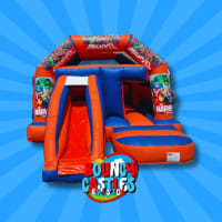 Marvel colourful castle with slide