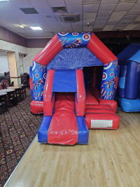 Nerf Red & Blue front slide and bounce 12ft x 16ft