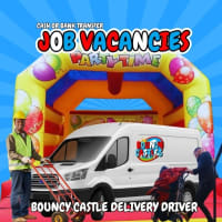 Bouncy castle delivery staff