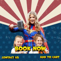 Captain marvel Event day hire