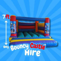 Lilo & Stitch Cartoon Low Height Bouncy Castle Hire Newport