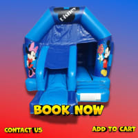 Mickey & Minnie Front Slide & Bounce 12x16ft Hire