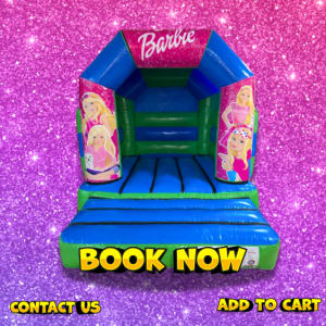 Barbie bouncy castle hire 9ft x 11ft