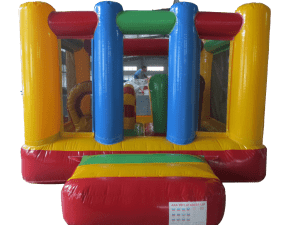 Rainbow Biff Bash Bouncy Castle hire