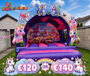 Unicorn Bouncy Castle 12x12
