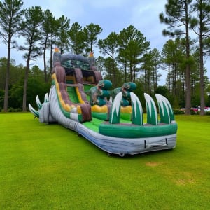 16' Dino Dive Single Lane Water Slide