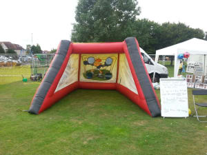 Inflatable Beat The Goal Keeper - Bouncy Castle Hire and soft play