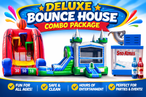 Deluxe Bounce House Combo Package (Concession + Inflatable Game)