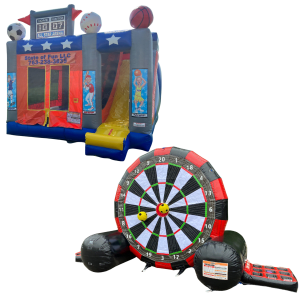 Any Dry Bounce House with Slide & Soccer Darts