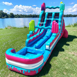 20' Freeze Pop Falls Dual Lane Water Slide