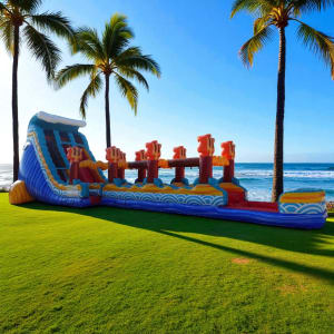 24' Poseidon Plunge Double Lane Water Slide