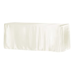 8ft Table Cover 90"x156" Rectangular Ivory