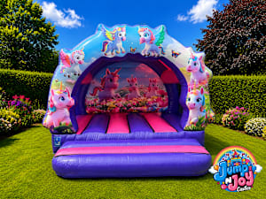 3D Unicorn Bouncy Castle