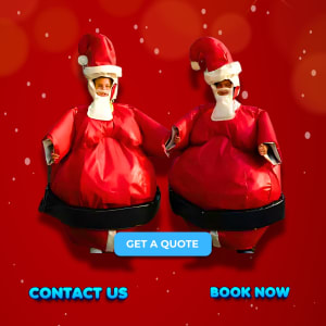 Santa Sumo Suits hire