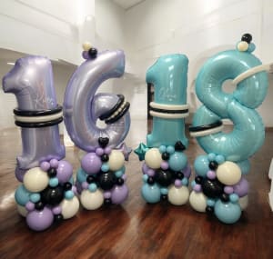 Balloon Number Displays