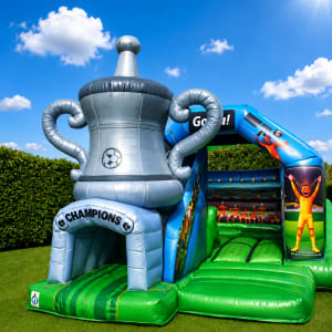 3D Football Bouncy Castle With Slide