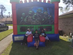 Ninja Turtles Theme Bounce House