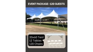 Event Tent Package for 120 Guests