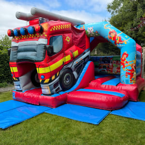 3D Fire Engine Bounce N Slide Hire in Leeds