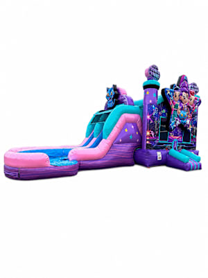 K-Pop Bounce House with Double Lane Slides (Dry)