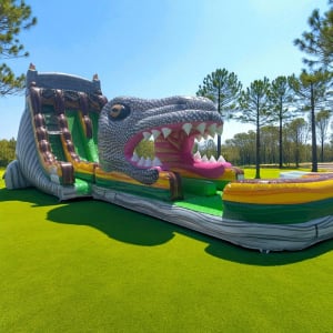 21' River Monster Double Lane Water Slide
