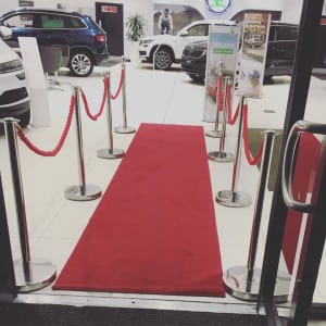 Rope & Pole Red Carpet 5m