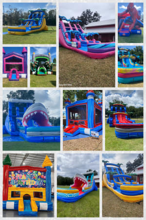 18' t0 19' Waterslide & Bounce House Package