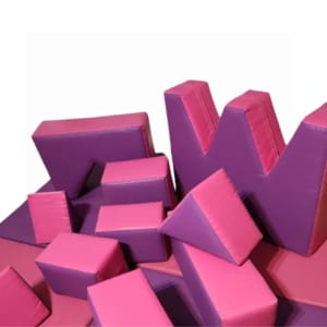 Pink and Purple Soft Play Shapes