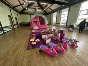 Princess Theme Bouncy Castle, Soft Play & Ball Pit Package