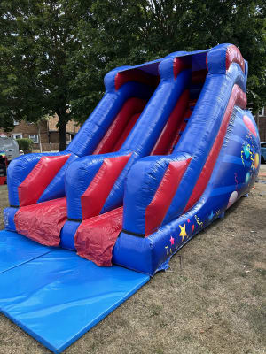 Red and Blue Party Slide