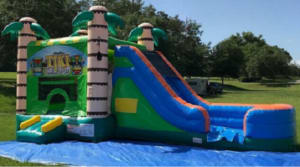 Tiki Tropical Blast (Water Slide Combo with Pool & Basketball Hoop)