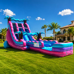 22' Ultra Shock Dual Extended Lane Slide
