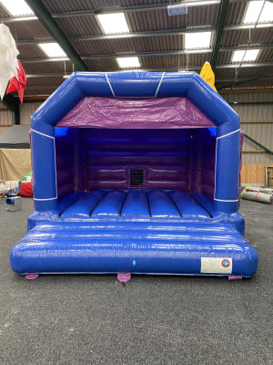 Blue Disco Bouncy Castle (15x15) hire