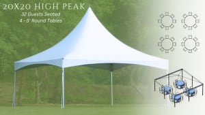 Event Tent Package For 32 Guests