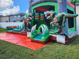 XL Dual Dino Bounce House Combo