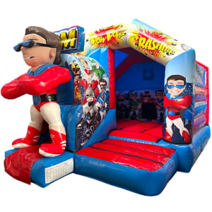 3D Superheroes Bounce N Slide Hire in Leeds