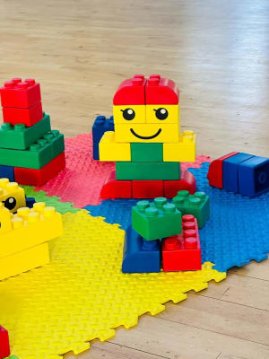 Large rubber lego store blocks