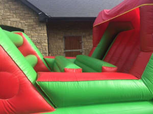55ft Adult Obstacle Course Non Enclosed Bouncy Castles