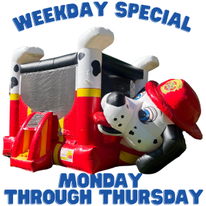 Bounce House Weekday Special Delivery Monday & Pickup Thursday!