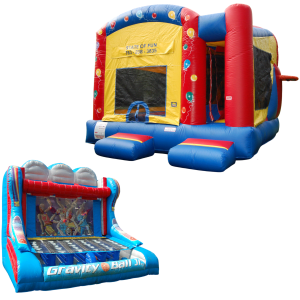 Any Dry Bounce House with Slide & Gravity Ball Inflatable Game