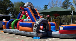 Mario Kart Racetrack w/ Karts (ages 4-9) - Inflatable Racetrack Rentals in  Houston