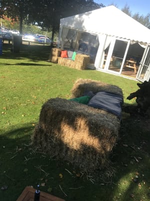 Straw Bale Sofa Small Bouncy Castle Hire In Coventry Birmingham