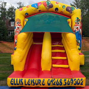 Clown Slide and Bounce Bouncy Castle