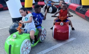 Mario Kart Racetrack w/ Karts (ages 4-9) - Inflatable Racetrack Rentals in  Houston