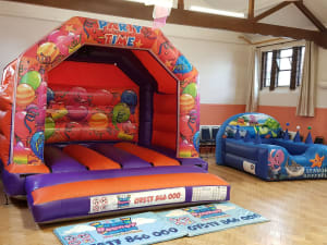 Castle and Inflatable Ball Pool