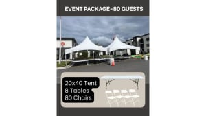 Event Tent Package For 80 Guests