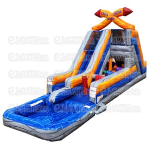 Criss Cross Water Slide / Obstacle Course (Right)