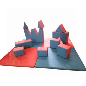 Blue and Red Soft Play Shapes